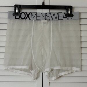 BOX Menswear Mesh Boxer Brief - White